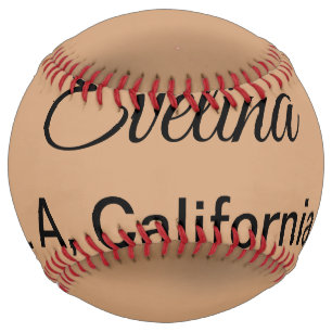 Simple minimal add your name text place city custo softball