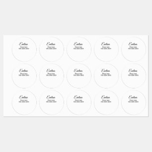 Simple minimal add your name text place city phone