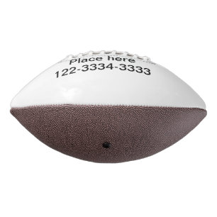 Simple minimal add your name text place city phone american football