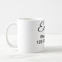 Simple minimal add your name text place city phone