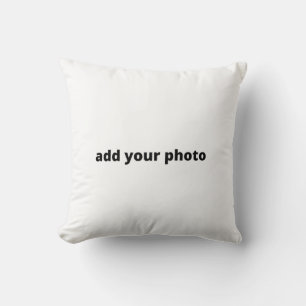 SIMPLE MINIMAL add your photo custom Cushion