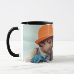 SIMPLE MINIMAL add your photo name text christmas  Mug
