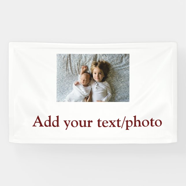 simple minimal ADD YOUR PHOTO TEXT CHRISTMAS    Banner (Horizontal)