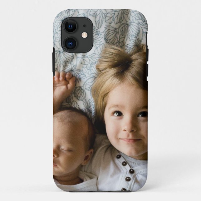 simple minimal ADD YOUR PHOTO TEXT CHRISTMAS     C Case-Mate iPhone Case (Back)