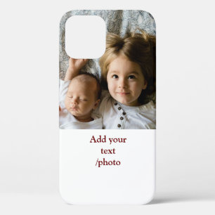 simple minimal ADD YOUR PHOTO TEXT CHRISTMAS C iPhone 12 Pro Case