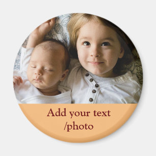 simple minimal ADD YOUR PHOTO TEXT CHRISTMAS M Magnet