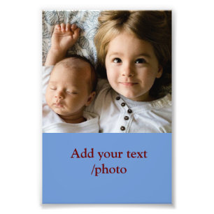 simple minimal ADD YOUR PHOTO TEXT CHRISTMAS       Print