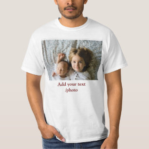 simple minimal ADD YOUR PHOTO TEXT CHRISTMAS T T-Shirt