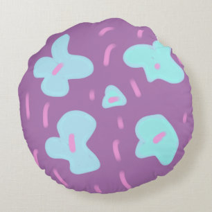 Simple minimal add your photo text glitter sparkle round cushion