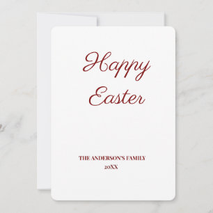 simple minimal add your text easter thank you card
