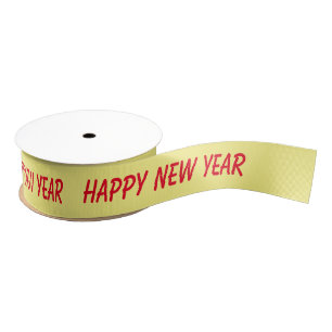 simple minimal add your text monogram name   satin grosgrain ribbon