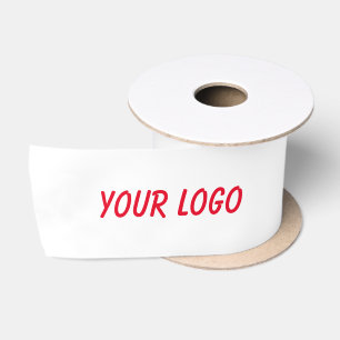 simple minimal add your text monogram name satin ribbon
