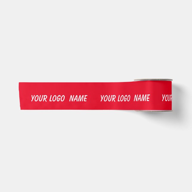 simple minimal add your text monogram name   satin ribbon (Front)