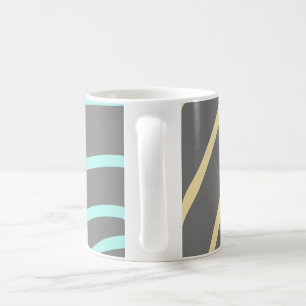simple minimal add your text monogram photo cof coffee mug