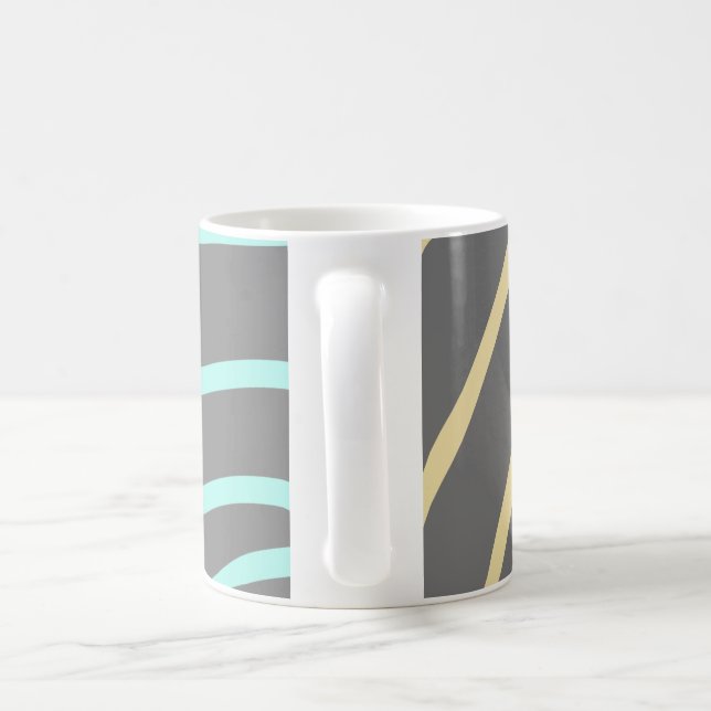 simple minimal add your text monogram photo    cof coffee mug (Handle)