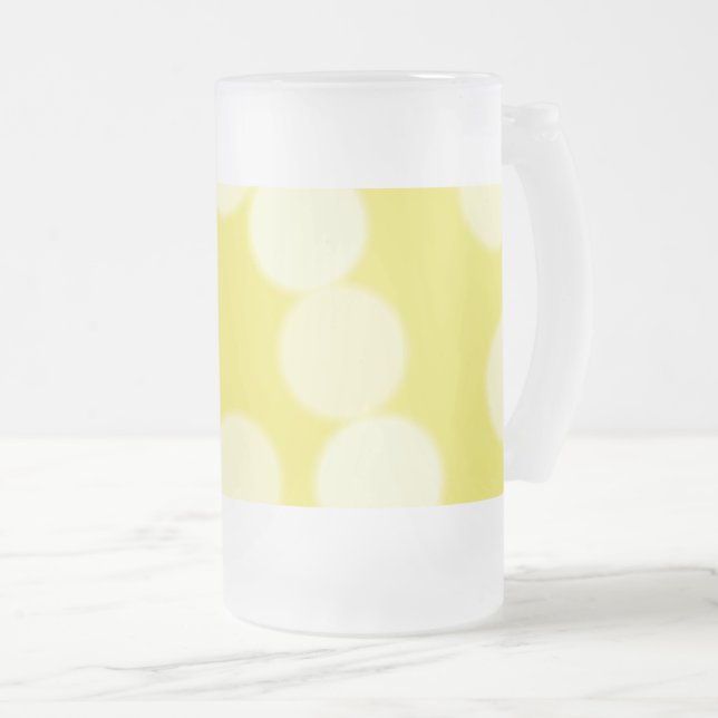 simple minimal add your text monogram photo    cof frosted glass beer mug (Front Right)