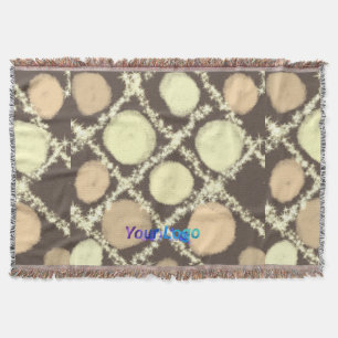 simple minimal add your text monogram photo thro throw blanket