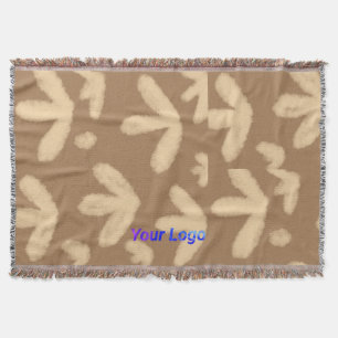 simple minimal add your text monogram photo thro throw blanket