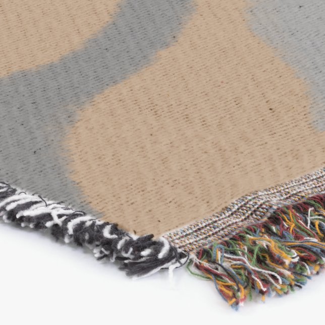 simple minimal add your text monogram photo   thro throw blanket (Corner)