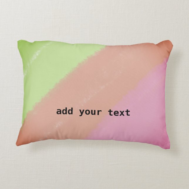 simple minimal add your text monogram photo  throw decorative cushion (Back)