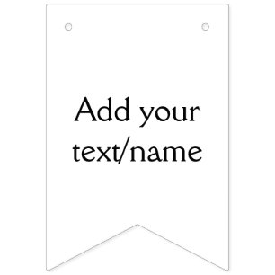 simple minimal add your text/name custom personali bunting 