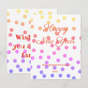 simple minimal add your text new year card