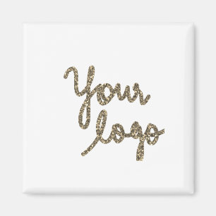 simple minimal add your text new year card magnet