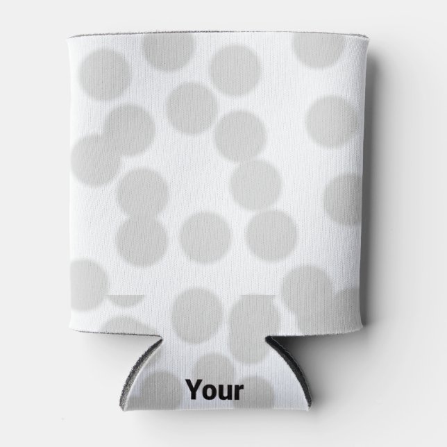 simple minimal add your text photo christmas     c can cooler (Front)