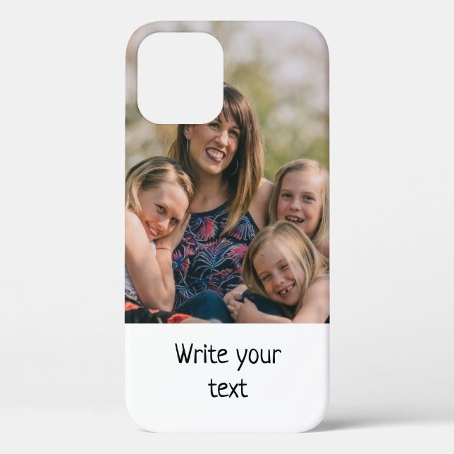 simple minimal add your text photo christmas    Ca Case-Mate iPhone Case (Back)