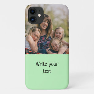 simple minimal add your text photo christmas    Ca iPhone 11 Case