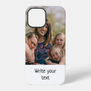 simple minimal add your text photo christmas    Ca iPhone 12 Pro Case