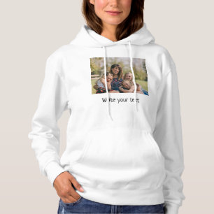 simple minimal add your text photo christmas  hood hoodie