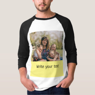 simple minimal add your text photo christmas   T-S T-Shirt