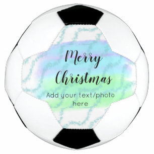simple minimal add your text photo merry christmas football