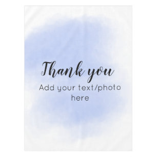 simple minimal add your text photo thank you water tablecloth