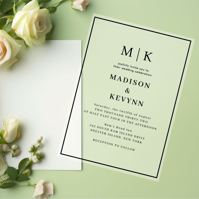Simple Minimal and Chic | Wedding Acrylic Invitations (Creator Uploaded)