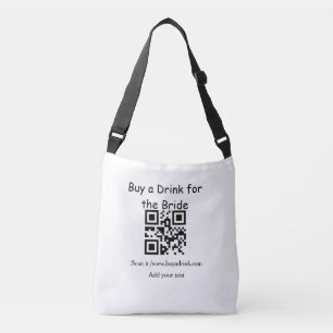 Simple minimal bachelorette buy a bride drink bar crossbody bag