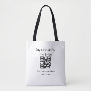 Simple minimal bachelorette buy a bride drink barc tote bag