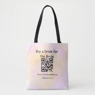 Simple minimal bachelorette buy a bride drink wate tote bag