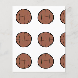 simple minimal basketball baseball bronn custom  flyer