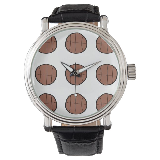 simple minimal basketball baseball bronn custom watch (Front)