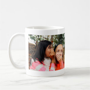 simple minimal best friends name add photo text le coffee mug