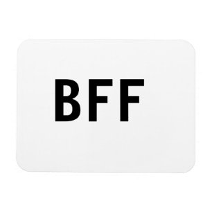 Simple minimal BFF best friends family custom name Magnet