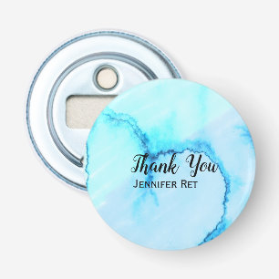 simple minimal black calligraphy thank you add nam bottle opener