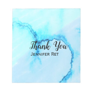 simple minimal black calligraphy thank you add nam notepad
