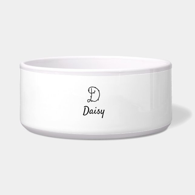 Simple minimal black monogram letter D add name  T (Front)