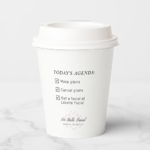 Simple Minimal Business Logo Custom Paper Cup