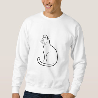 Simple Minimal Cat sweatshirt