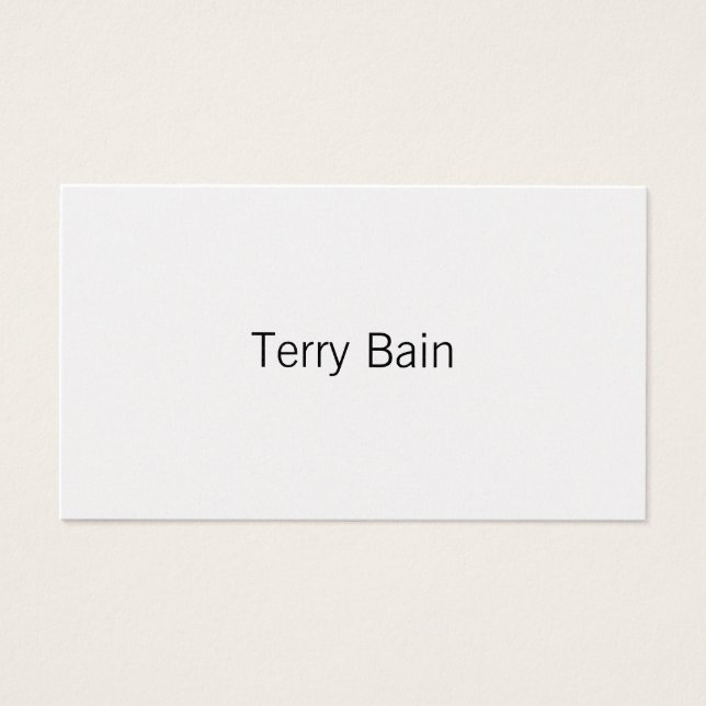 Simple Minimal Centre Front and Back (Front)