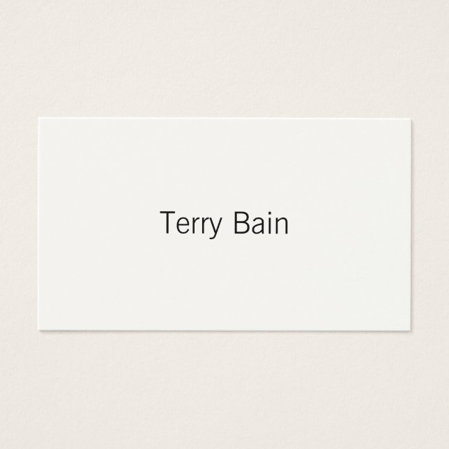 Simple Minimal Centre Front and Back (Front)